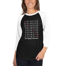 Load image into Gallery viewer, Ride Utah Word Play 3/4 sleeve raglan unisex shirt