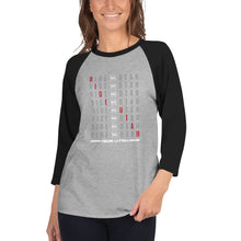 Load image into Gallery viewer, Ride Utah Word Play 3/4 sleeve raglan unisex shirt