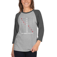 Load image into Gallery viewer, Ride Utah Word Play 3/4 sleeve raglan unisex shirt