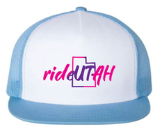 Load image into Gallery viewer, PREORDER Ride Utah Trucker Hats-  MultiColor Embroidered Ride Utah
