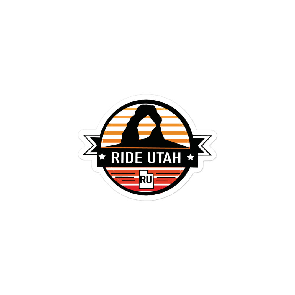 Ride Utah Individual Bubble-free stickers
