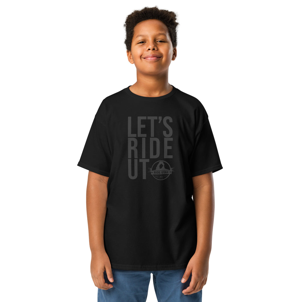 Let's Ride UT Youth classic tee